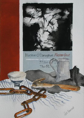 Richer Dust, Watercolour by Gill Harwood